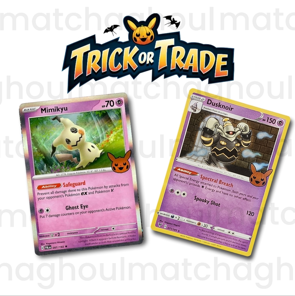 🤍 Pokemon Trick or Trade BOOster Card Pair